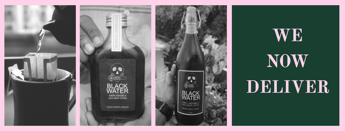 WE DELIVER!!!

- Cold Brew 1 Liter &amp; 170ml
- Drip Coffee Bag (Pack of 5)

Orders taken from 13:00 - 17:00
Deliveries done from 20:00 - 22:00

To order call/Viber to 9167257 or DM