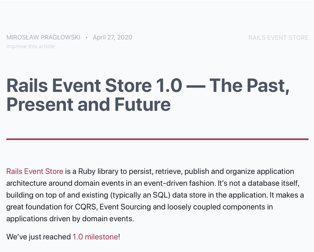 Rails Event Store tweet media