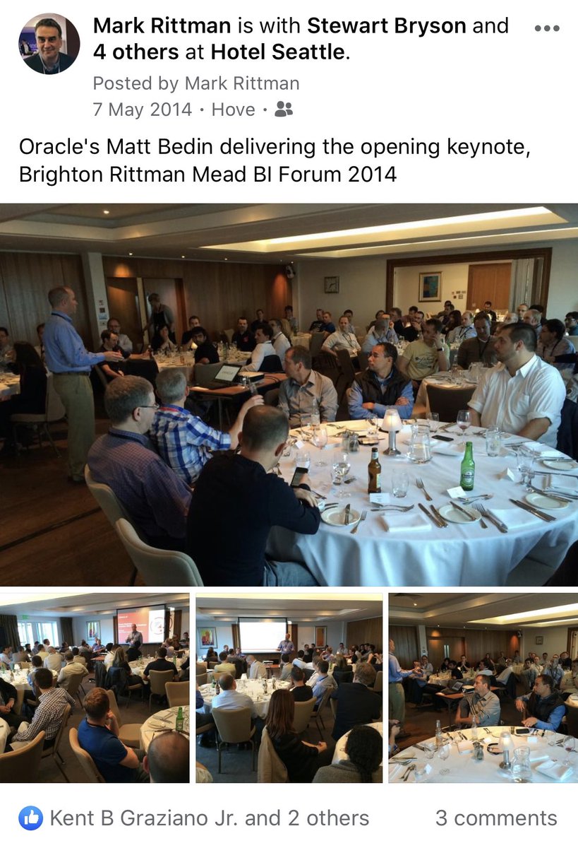 markrittman's tweet photo. On this day five and six years ago, courtesy of my Facebook feed. Good memories of the Brighton #biforum https://t.co/mjSzR64oZU