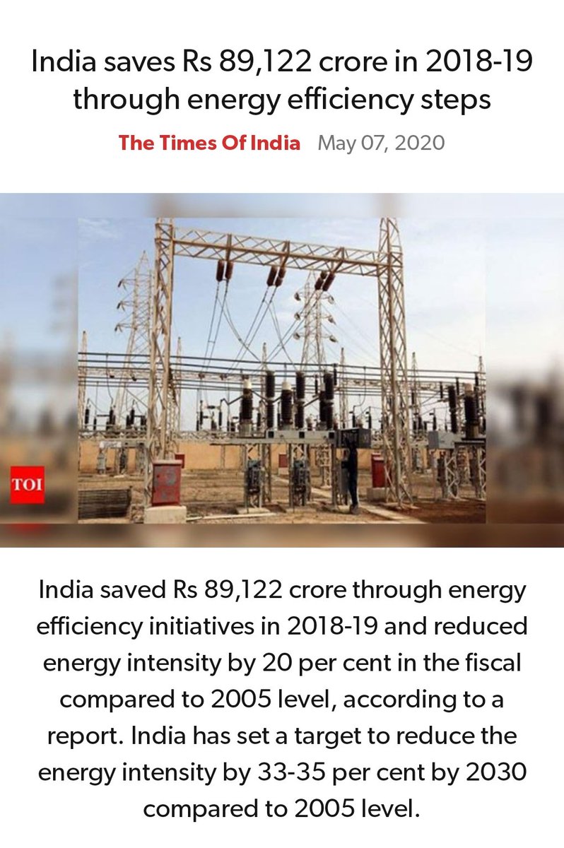 ratheeesh007's tweet photo. India saves Rs 89,122 crore in 2018-19 through energy efficiency steps
https://t.co/Csp6kzLnIV

via NaMo App https://t.co/SPRRXEYozQ