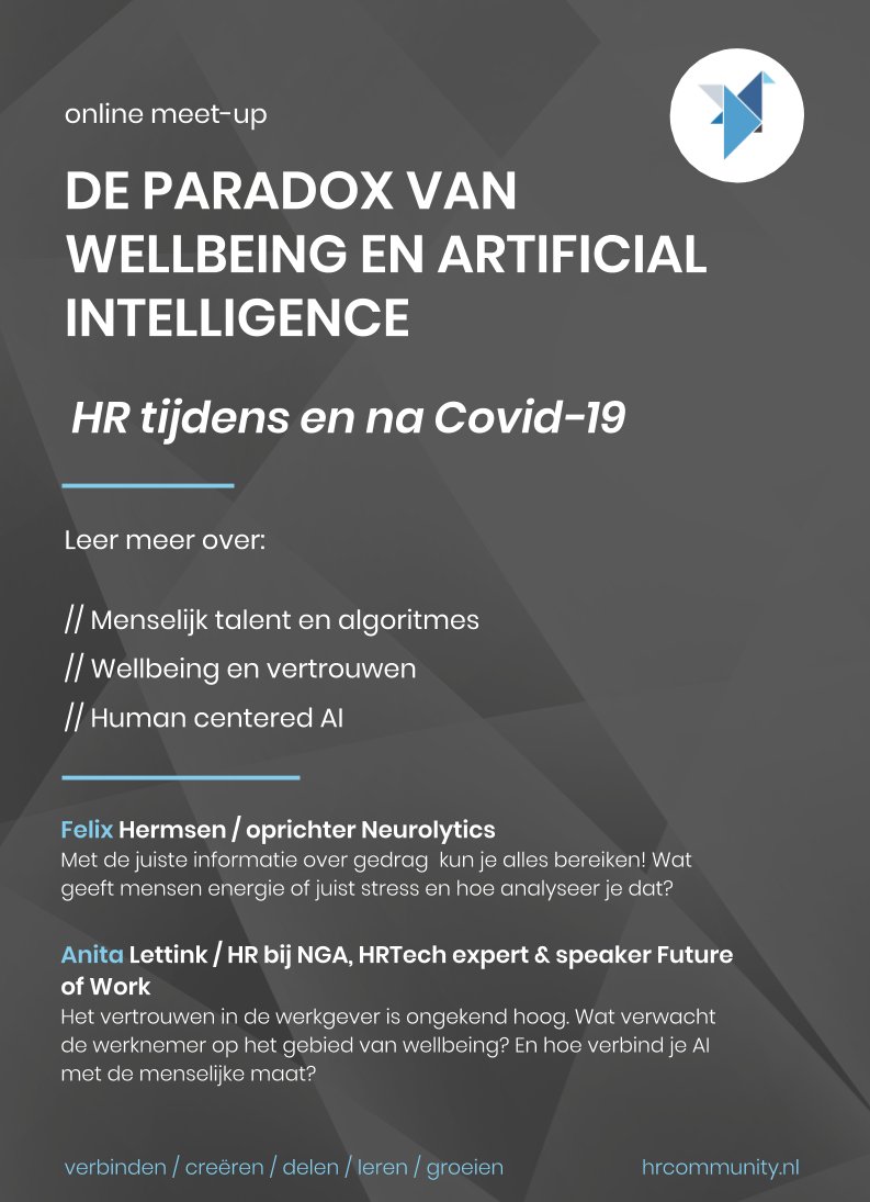 Veranderen's tweet photo. Technologieën zoals Artificial Intelligence ontwikkelen razendsnel. Als mens zijn wij juist uniek door onze soft skills. Hoe combineer je dit succesvol? Meld je nu aan voor de gratis webinar op 14 mei https://t.co/3EjejVIri2 https://t.co/0WUSywbAvJ