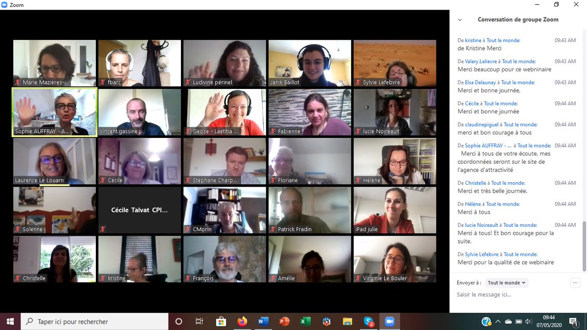 [ÉVÉNEMENT] Retour sur le 𝗪𝗲𝗯𝗶𝗻𝗮𝗶𝗿𝗲 #𝟭, sur le thème :
Reprendre votre activité : échanges autour de l’organisation, des aménagements, des gestes barrière et des mesures à adopter

Merci à toutes les personnes qui y ont assisté !!

#RedonVilleEtAgglomeration <a href="/RedonAgglo/">REDON Agglomération</a>