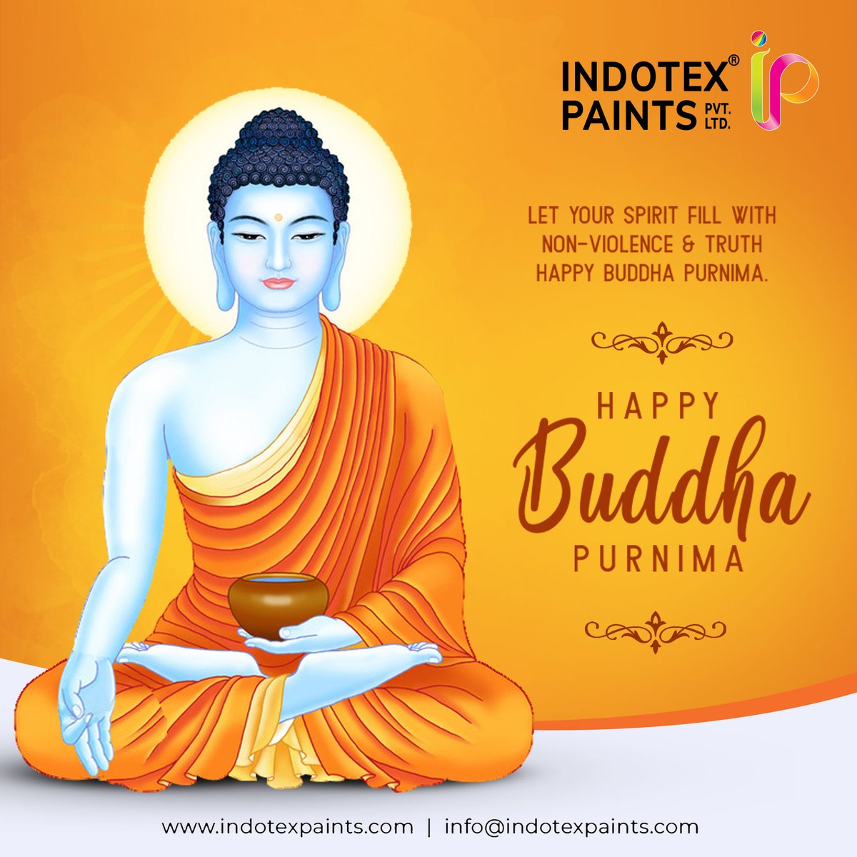 Indotexpvtltd's tweet photo. #BuddhaPurnima is considered the most sacred and auspicious day in the Buddhist calendar. It marks the birth of Gautam Buddha, a prince who gave up his title to seek enlightenment.

#HappyBuddhaPurnima #buddhism #buddha #peace https://t.co/gsNSfb2Uyw