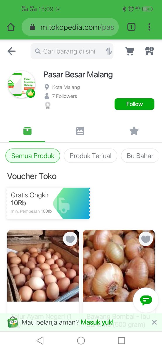 bahrulannafi's tweet photo. Pasar Besar ambek Pasar Dinoyo iso belonjo online ternyata, mulai dino iki 😁

Monggo @infomalang https://t.co/AVGiZUXHVC