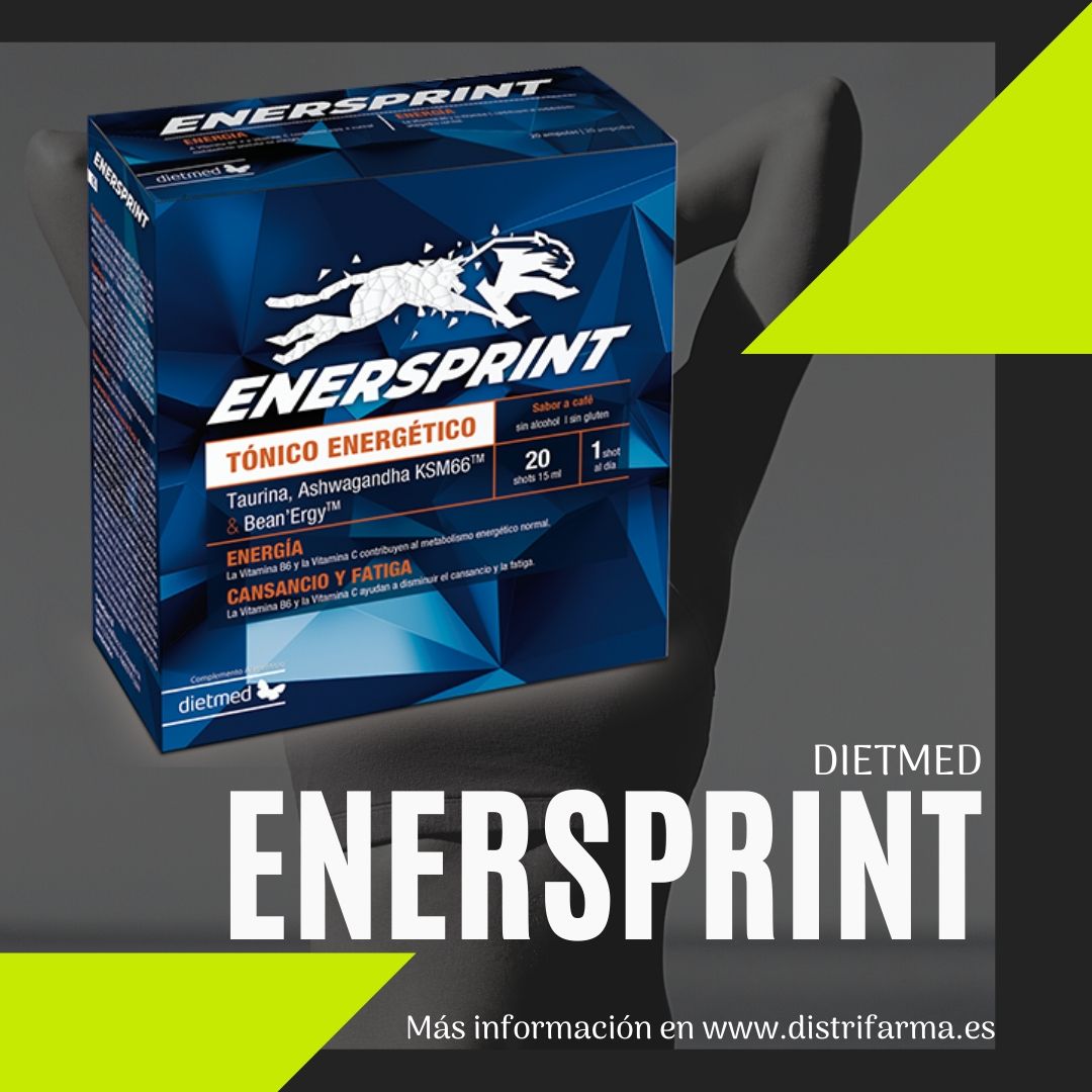 Distrifarma's tweet photo. La Vitamina B6 y la Vitamina C contribuyen a la función psicológica normal, contribuyen al metabolismo energético normal, a disminuir el cansancio y la fatiga y contribuyen al funcionamiento normal del sistema nervioso. #Enersprint de Dietmed. https://t.co/KqFq56lt1t