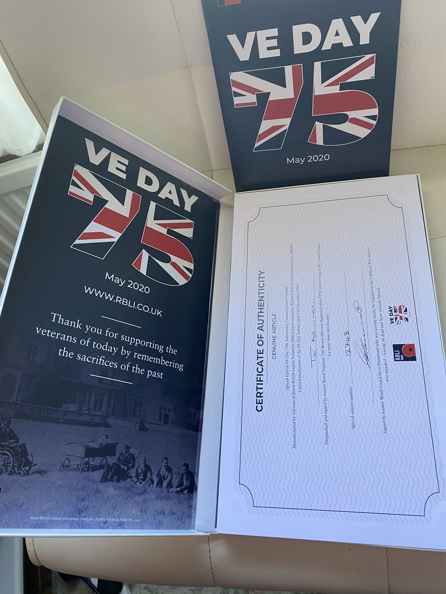 RachSims1's tweet photo. Arrived just in time for tomorrow #VEDay75 #LestWeForget https://t.co/zSrsxf7udY