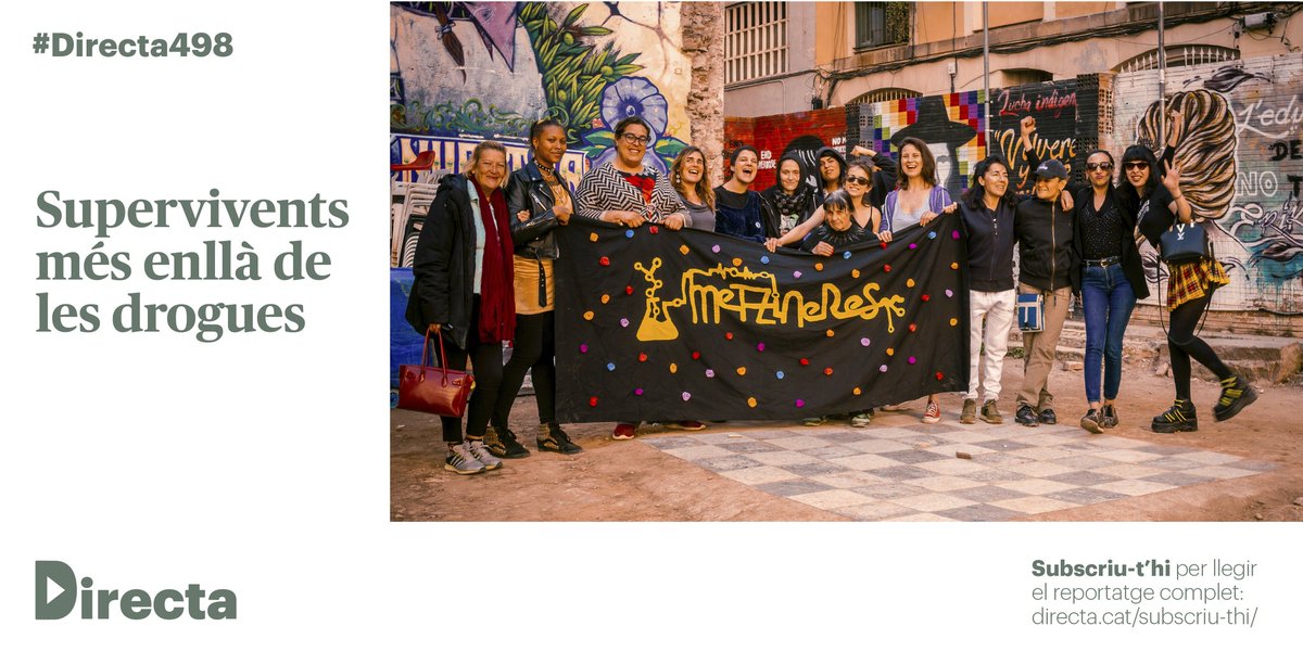 La_Directa's tweet photo. #REPORTATGE | Enfront de les visions estereotipades de dones i substàncies, 'Metzineres' proposa una perspectiva feminista interseccional, que tingui en compte les diferents situacions que enfronten les dones https://t.co/DcevVorKWZ
Un reportatge de @marietasanz a la #Directa498 https://t.co/WxTBCUje0M