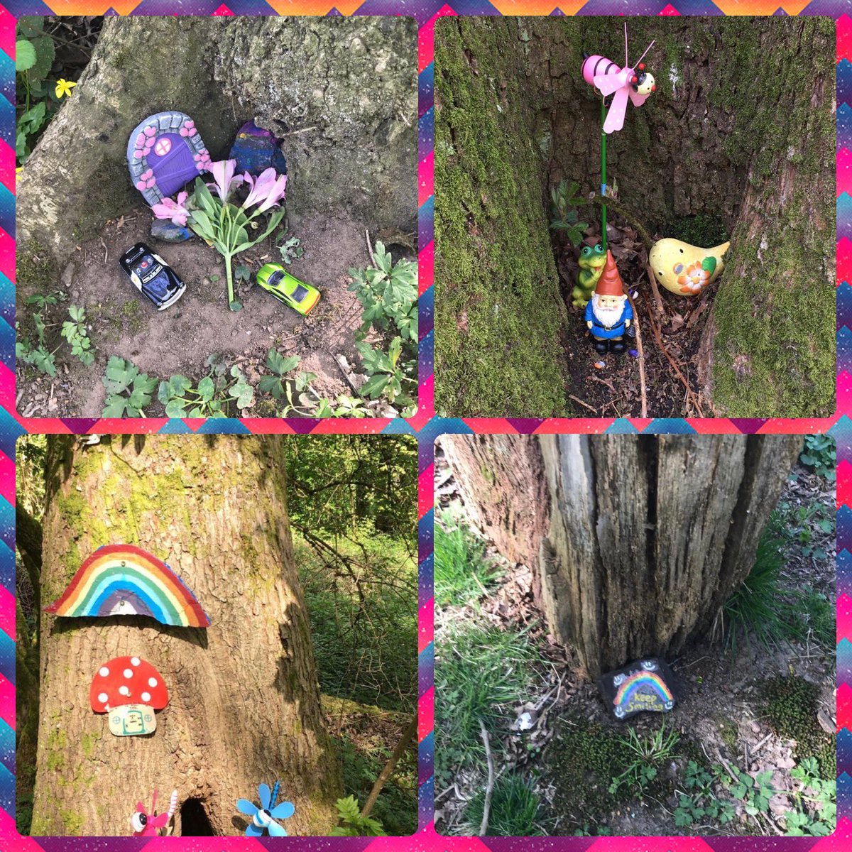 bannps's tweet photo. Good morning BPS🌈 It’s Thinking Thursday.🤔 If you take a safe socially distanced walk in the Bluebell Woods today, you will find a lovely surprise.✨🚪🧚🏼
@bannps_nursery_ #brilliantbannockburn
#StayHomeSaveLives https://t.co/EM31w2QEC1