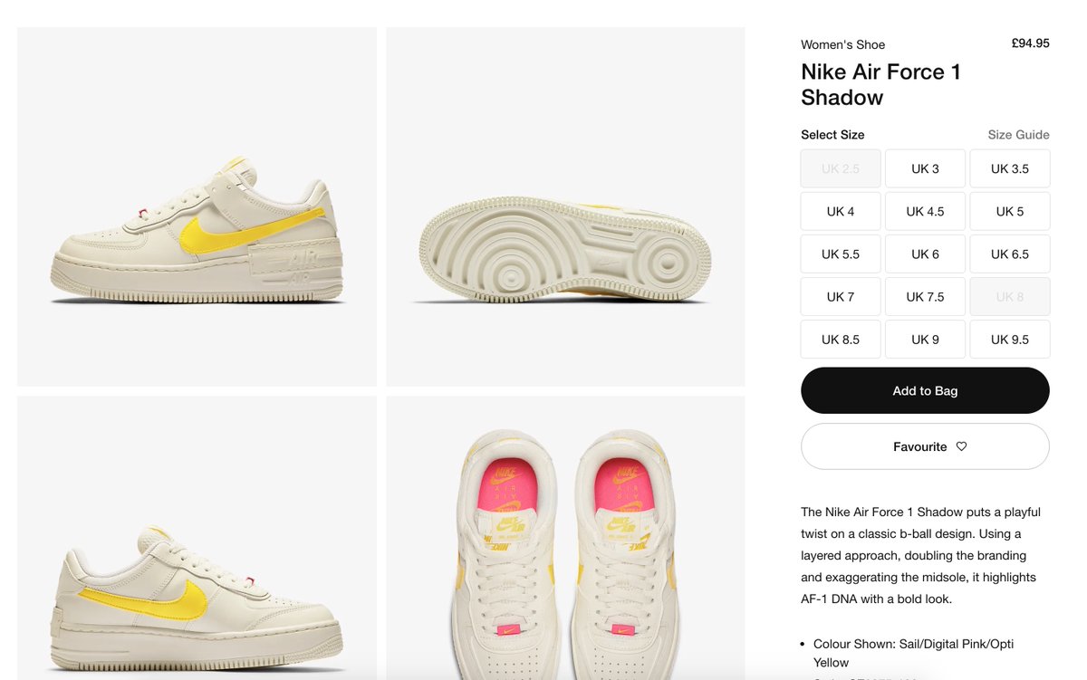 the sole womens air force 1