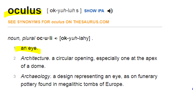 This of course is the reason that the 9/11 memorial is a cut out of two black cubesThere's even a new World Trade Center Performing Arts center in construction that is a cube.The main feature of the memorial area is the"Occulus"Which means "an eye", and it's shaped like 1