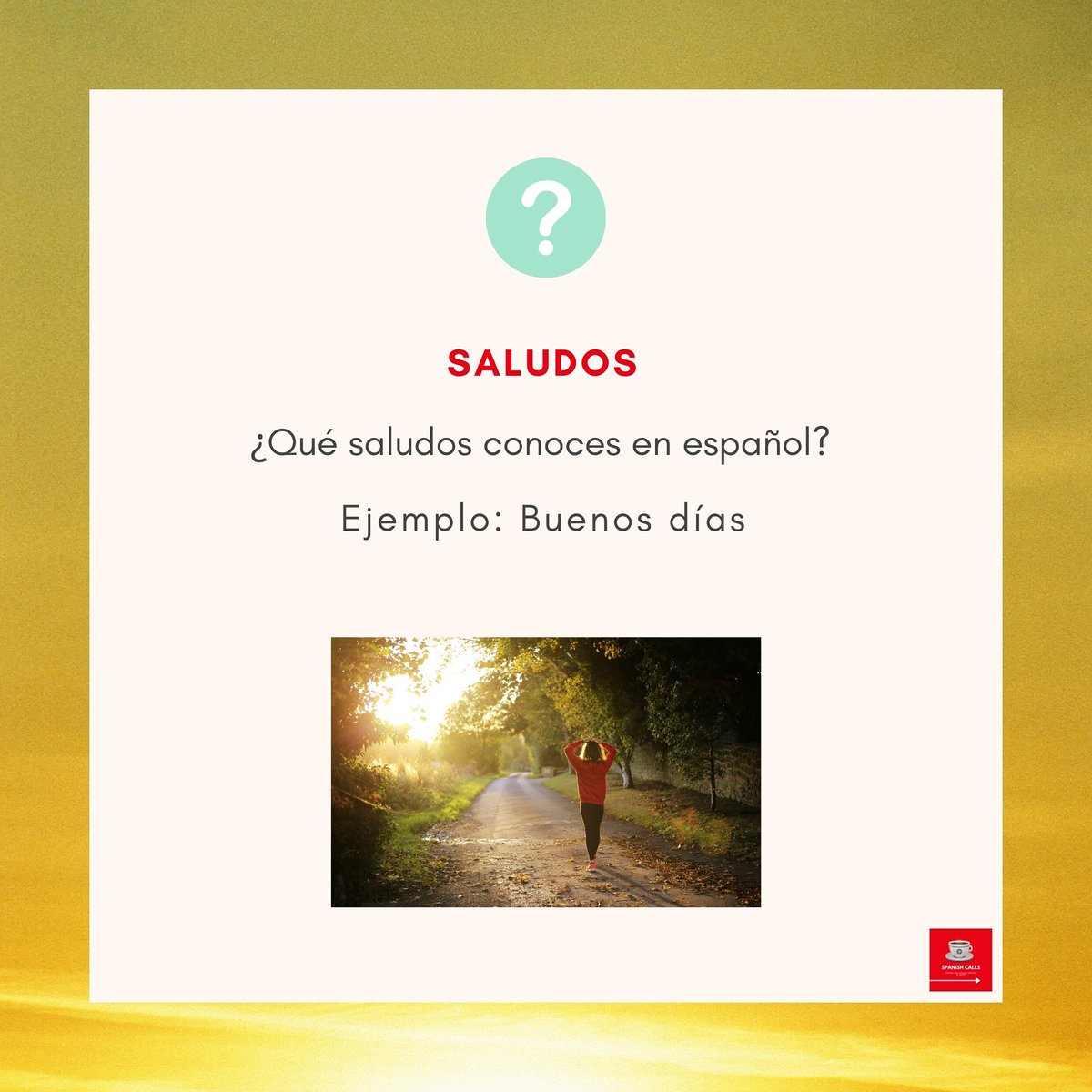 spanishcalls's tweet image. How many ways of saying "hello" do you know in Spanish?
.
Study Spanish online from the scratch from May 18th till June 17th; M/W 9 AM - 10.30 AM. by 125€ (online materials included).
More info at anna@spanishcalls.com
#onlinespanishcourse #beginnerscourse #onlinespanish