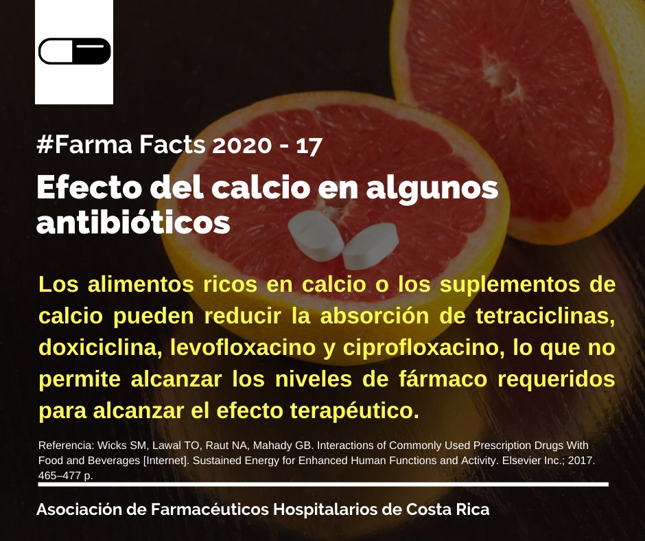 asofaho's tweet photo. FarmaFacts Mayo 2020 - Algunas interacciones medicamento-alimento clínicamente relevantes. 

Más info: ccafhasofaho@gmail.com

#ASOFAHO #ASOFAHO2020 #CCAFH #Hospitalpharmacy #Farmafact #Farmafactasofaho #Farmaciahospitalaria #Farmacia #Pharmacy #Druginteractions https://t.co/tmAObAtg9V