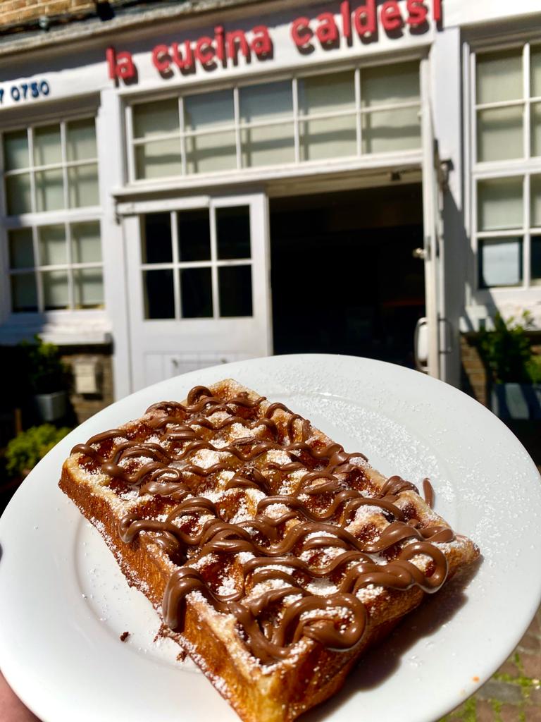 Special tonight in Marylebone... any pizza plus waffles with a choice of toppings just £18.50! We've also got a full takeaway menu and are stocked with deli ingredients for takeaway or delivery. 11am to 8.30pm. See here for our menu caldesi.com/caldesi-in-mar…