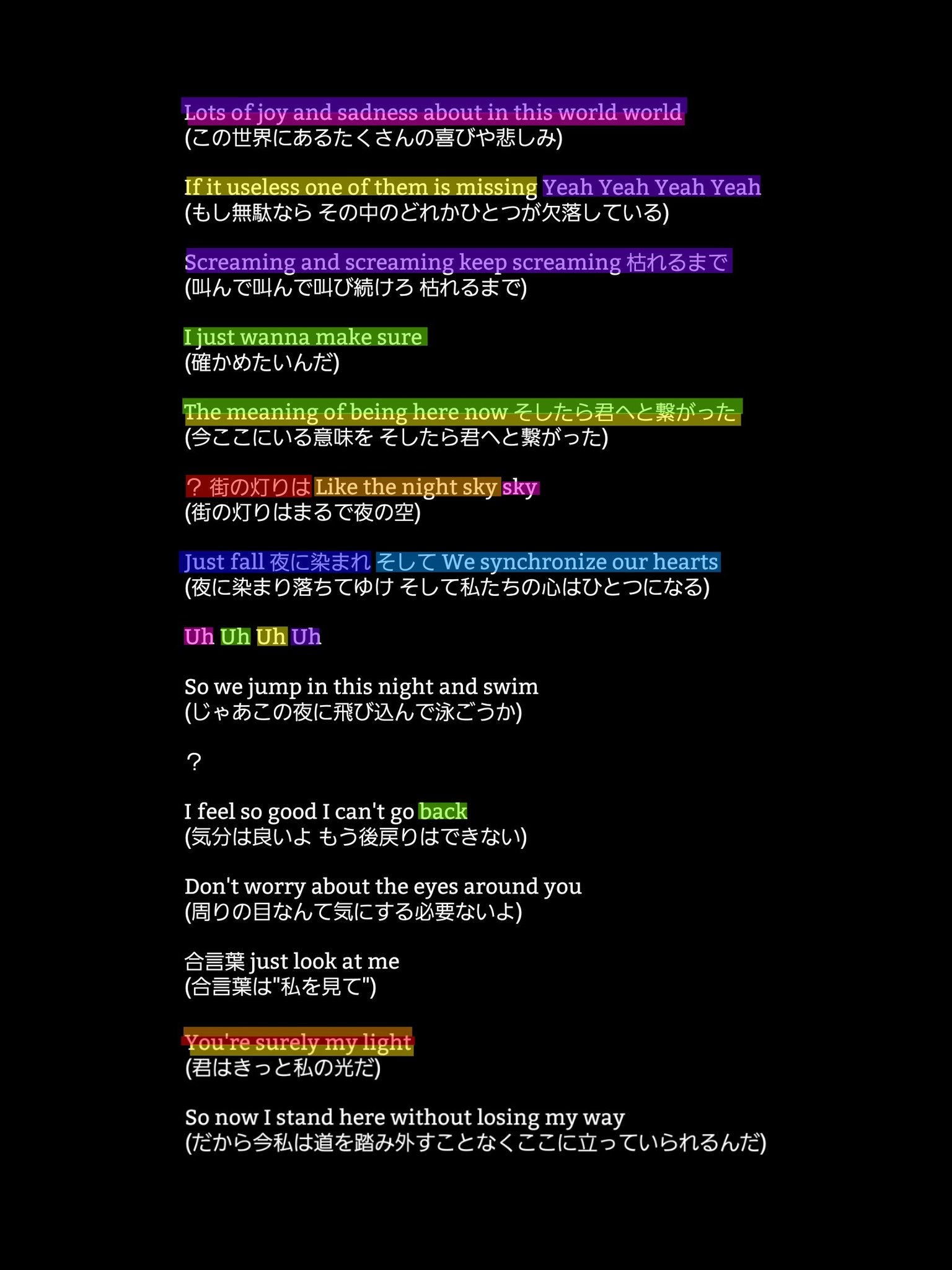 𝚝𝚘𝚜𝚞𝚣𝚞 Stupid の歌詞書き出して和訳してみた 分からなかったところや聞き間違い多々あります Heysayjump