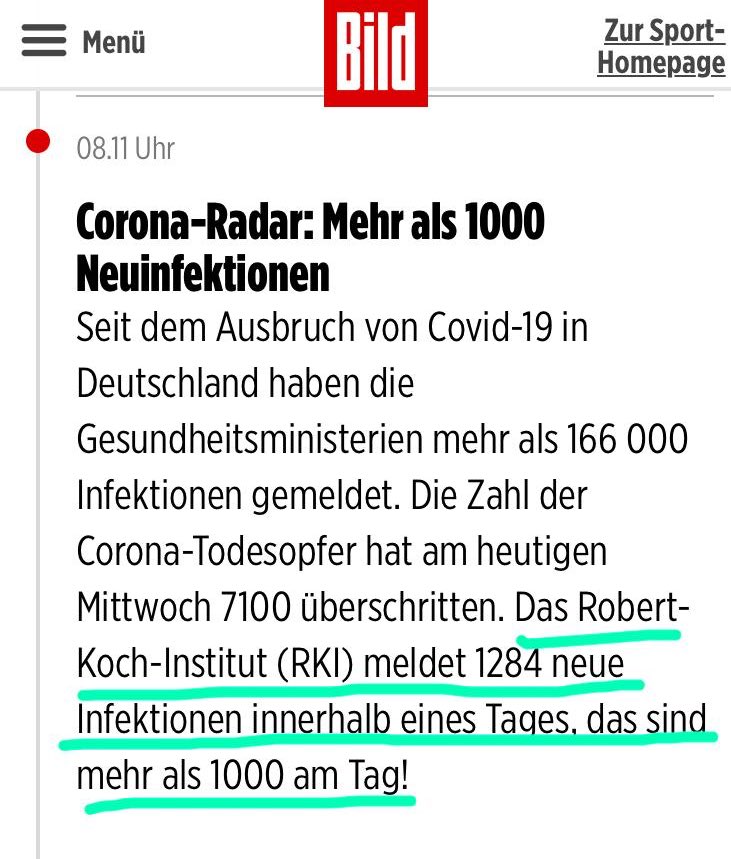 Flix_App's tweet photo. Und das wiederum ist mehr als 100...👌🏼 #corona #COVID19 #Bild https://t.co/m021vgfCgb
