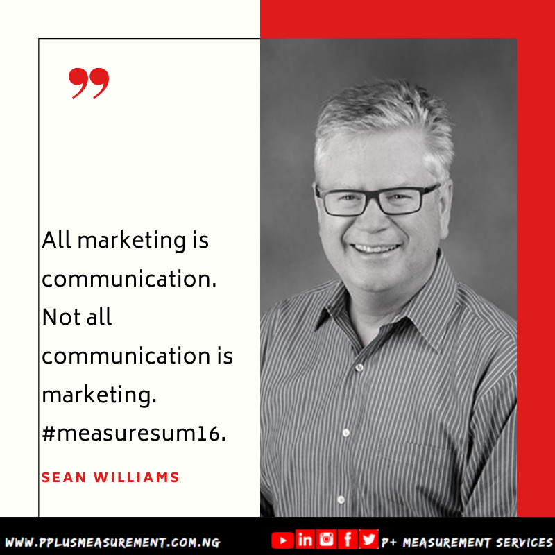 pplusmeasure's tweet photo. All marketing is communication. Not all communication is marketing. #measuresum16 @CommAMMO
Summit on the Future of Communications Measurement is an annual event championed by @queenofmetrics of Paine Publishing . You can follow Katie for an update on coming events. #EvaluatePR https://t.co/NbfCWdEWIg