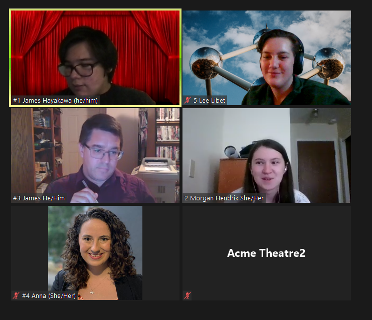 ACMEtheatre's tweet photo. First 2 plays of the marathon -- Bare Stage / Blue Jeans and The Beaux' Stratagem!  Check out the late-night fun https://t.co/MvN9kphR37!   And big thanks to our late-night donors!  We've raised over $5000 at https://t.co/mVvjSBcR7a https://t.co/x2kO46LKi5