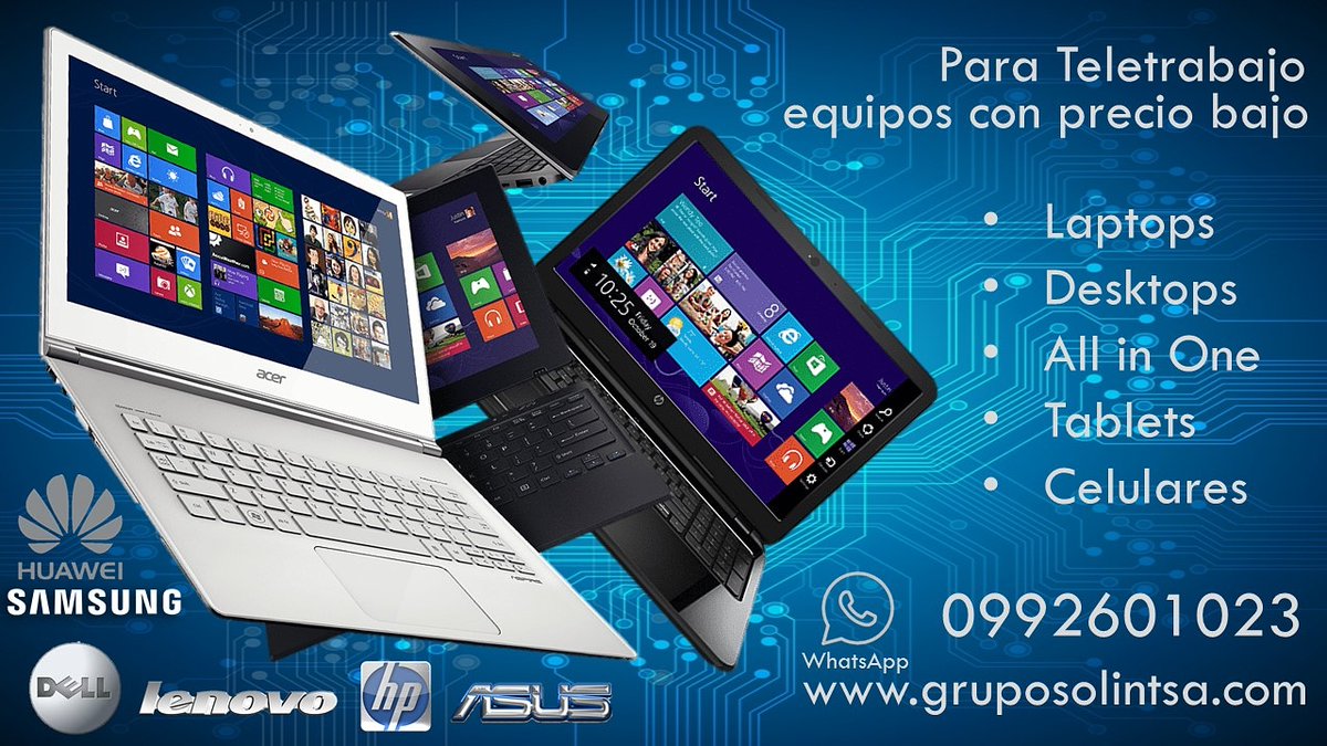 solintsa's tweet image. #laptops #teletrabajo #eduacion #clasesonline #preciosbajos #QuedateEnCasa #unidosporguayaquil #teletrabajoec #teletrabajoecuador #notebooks #SiLaCuarentenaSigue #coronavirus