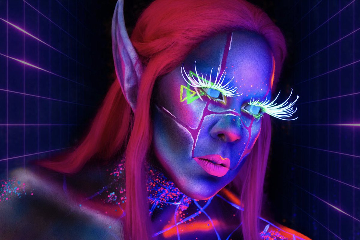SynthFae ✨

Experimenting with the new @ABHcosmetics @norvina1 Electric Liners ⚡️ 

#makeup #synthwave #cosplay