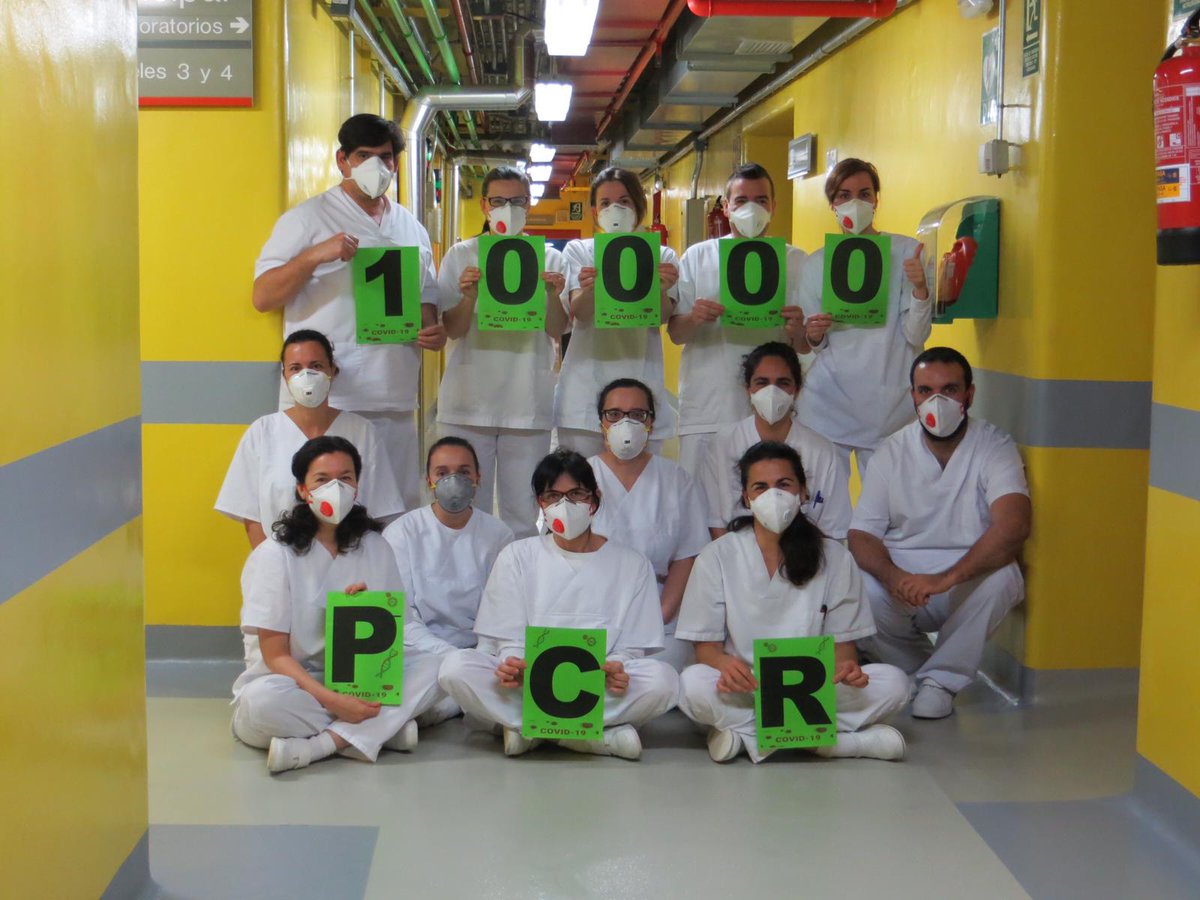 Virusemergentes's tweet photo. Hoy hemos llegado a las 10.000... espera... no... Hemos llegado a los 10.000 diagnósticos por PCR de COVID-19 para los servicios esenciales del Ayuntamiento de @MADRID En realidad son muchas más PCR las que hemos hecho desde el 25 de marzo. Hilo 👇 https://t.co/cG3KxFTeJV