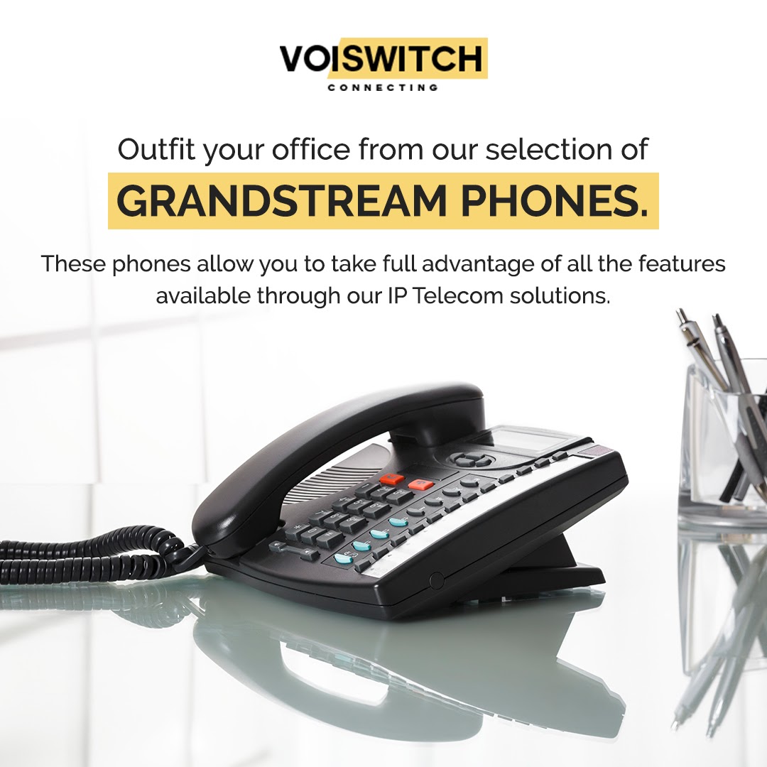 voiswitch's tweet photo. Outfit your office from our selection of #Grandstream phones. These phones allow you to take full advantage of all the features available through our #IPTelecom solutions. https://t.co/WokrR5f3t1 https://t.co/RN7qcAwDAA