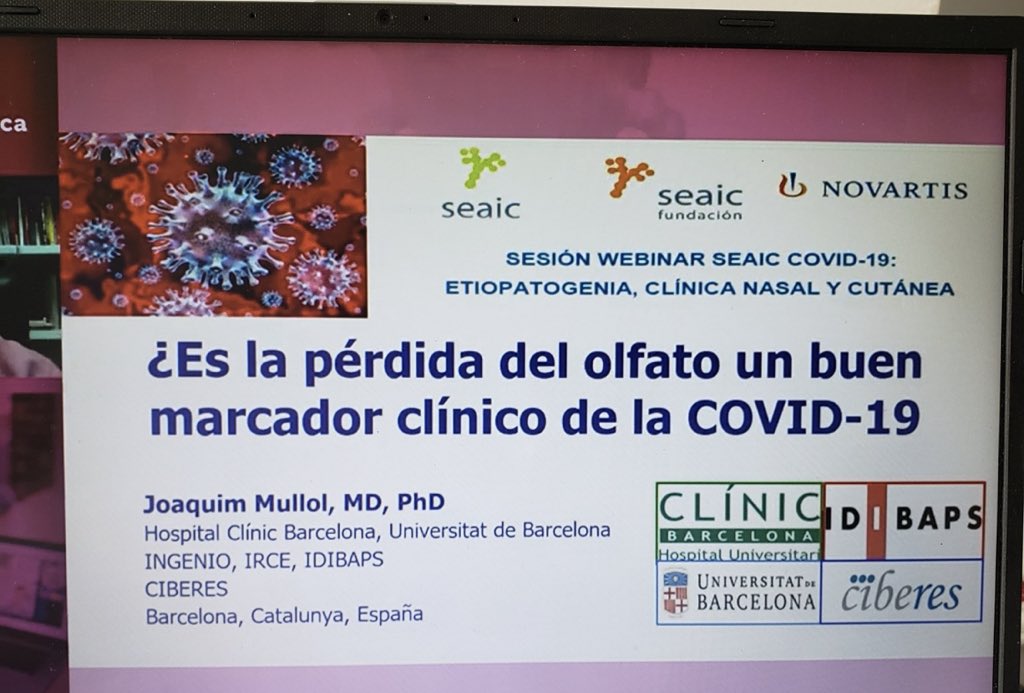 annasalacunill's tweet photo. Me sumo y supero el reto de @vickycardona 😜 2 #WEBINAR a la vez y bañando a mis peques @SEAIC_Alergia @scaic_cat Conciliación familiar durante #covid 🤔😅
🙌 Dr.Labrador @AlergiaVH 🧬 y ahora con Dr.Mullol y la #anosmia..vivida.... @Pgalvan_blasco 😉
#inmunologia #WEBINARmaster https://t.co/v0LNt0BROZ