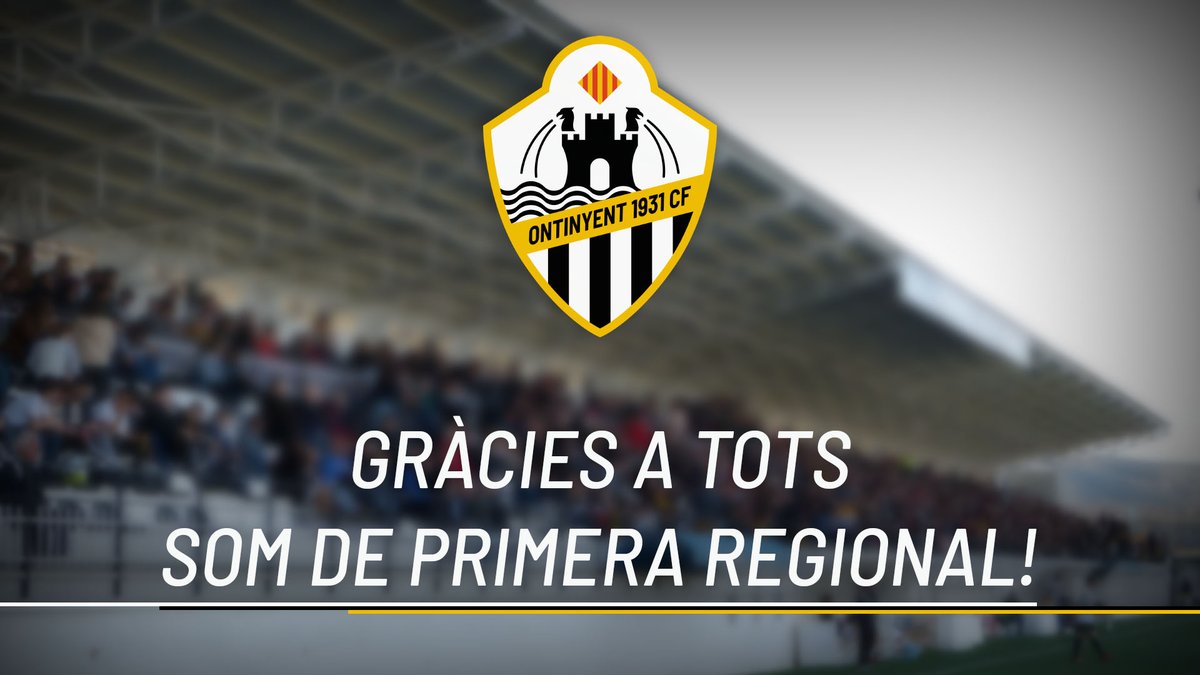 👏 Gràcies a tots som de Primera Regional!
📝 #Comunicat | ➡️ ontinyent1931cf.com/index.php/noti…