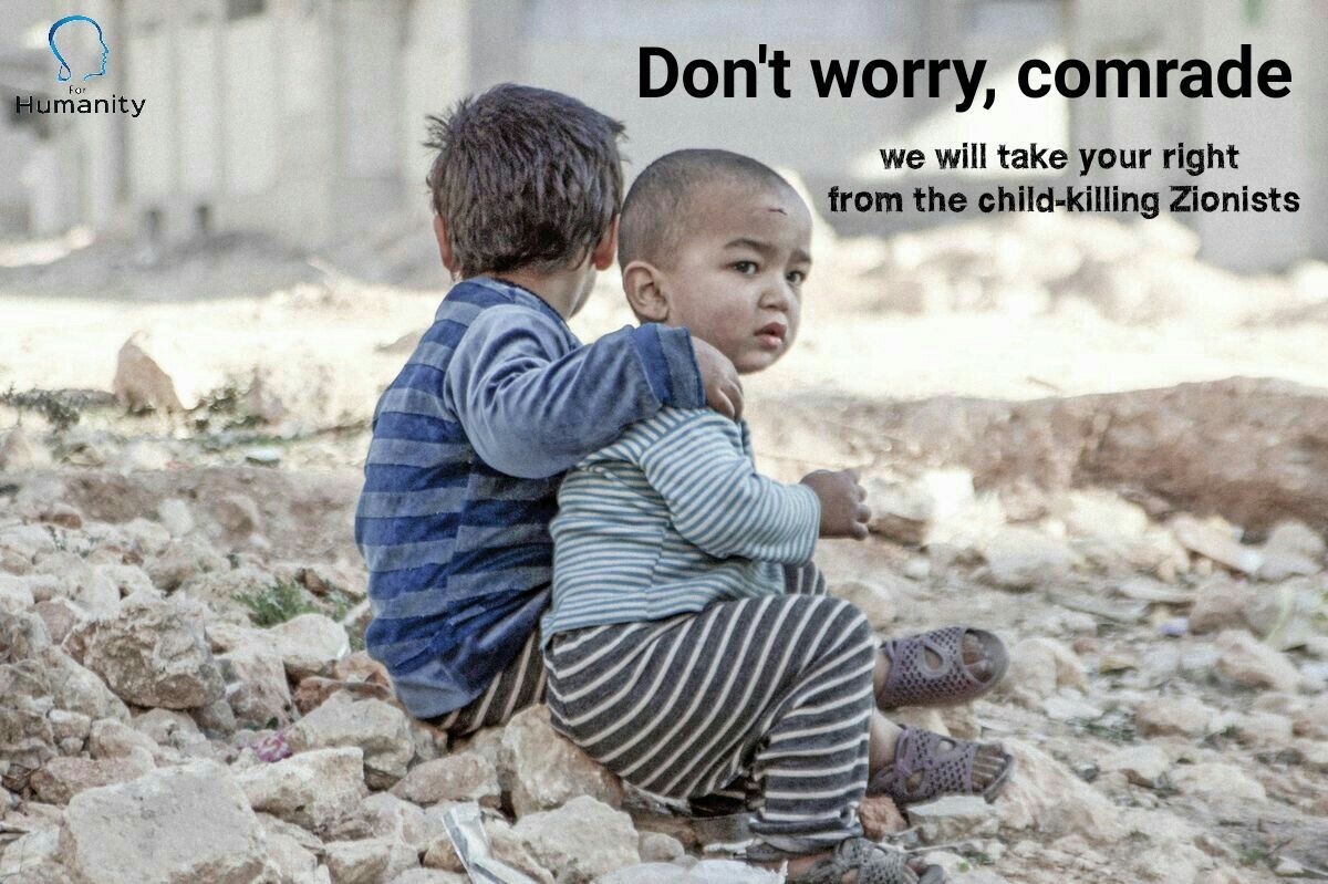 MJO7533's tweet photo. Don't worry, comrade, we Iranian will take your right from the child-killing Zionists

#Palestine 
#covid1948

نگران نباش رفیق، ما ایرانی ها حق شما رو از صهیونیست های کودک کش خواهیم گرفت. https://t.co/mVuiKA3PCi