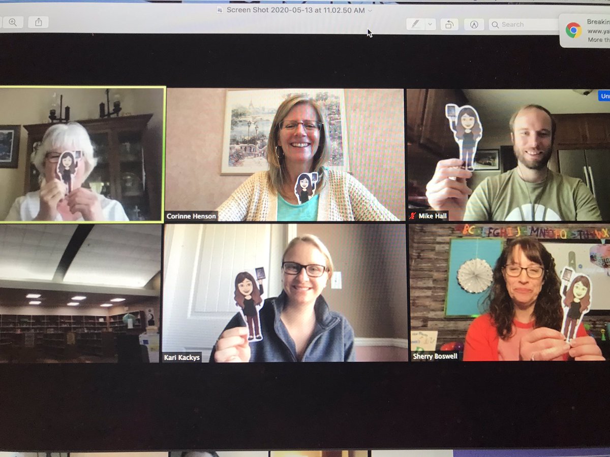 henson_corinne's tweet photo. The 5th grade team loves when #flattechcoach attends our grade level meetings!  @nhorbaczewski1 @ForestRidge142 @FosterLions https://t.co/TsSjHg7MAc