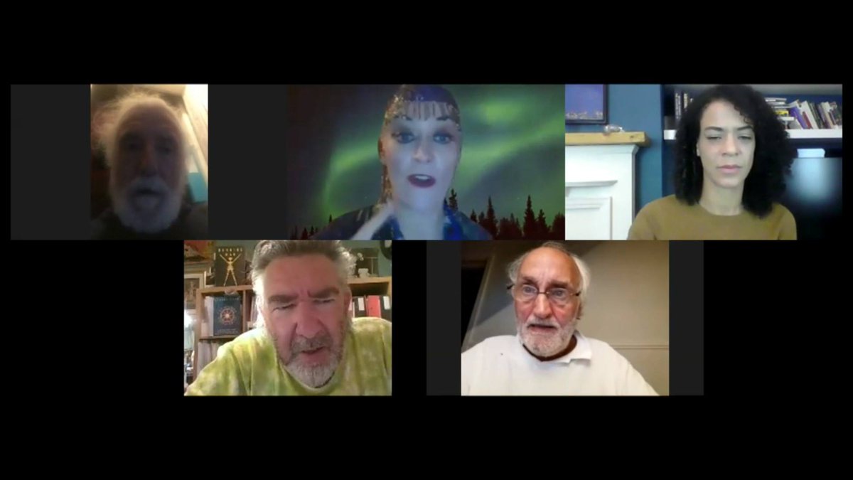 emilycarding's tweet photo. In one hour, just after the applause for the NHS, we will be releasing our new short play written specially for the *medium* of zoom by Hastings writer John Knowles: Ghost in the Machine (The Seance) #actorslife #zoomplay #lockdowntheatre #TheSeance #ActorsInQuarantine https://t.co/X26950Hzee