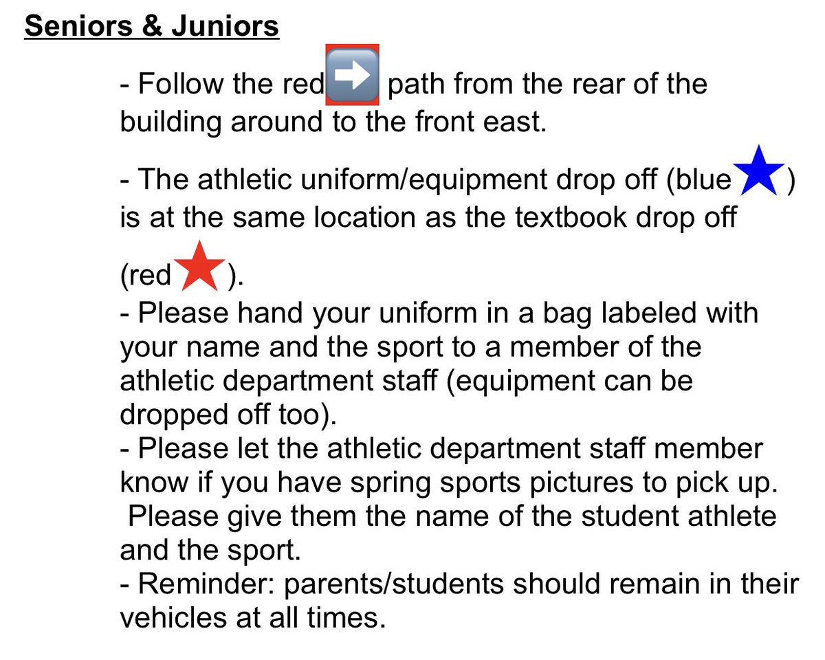 BHSGoBigBlue's tweet photo. Tomorrow is our first day of uniform/equipment drop off for juniors (winter sports juniors will also receive awards, spring sports juniors will also receive pictures).

Juniors:
Fri (5/15) 9:00-11:00
Mon (5/18) 9:00-11:00 &amp; 12:00-3:30

https://t.co/orjv1L174d https://t.co/0JB2mVcCHs
