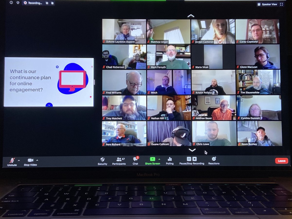 MaritimePAOC's tweet photo. Online with leaders today. These people are amazing. https://t.co/U0TVUJ1Awr