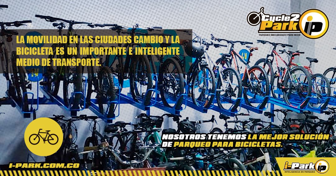 iParkColombia's tweet photo. La movilidad en las ciudades cambio y la bicicleta es un importante e inteligente medio de transporte.
Nosotros tenemos la mejor solución de parqueo para bicicletas.
https://t.co/t6I3P0PQMe
Contáctenos para más información. #iPark #Cycle2park #parqueo #bicis #medellin #bici https://t.co/aeqJBvuvzI