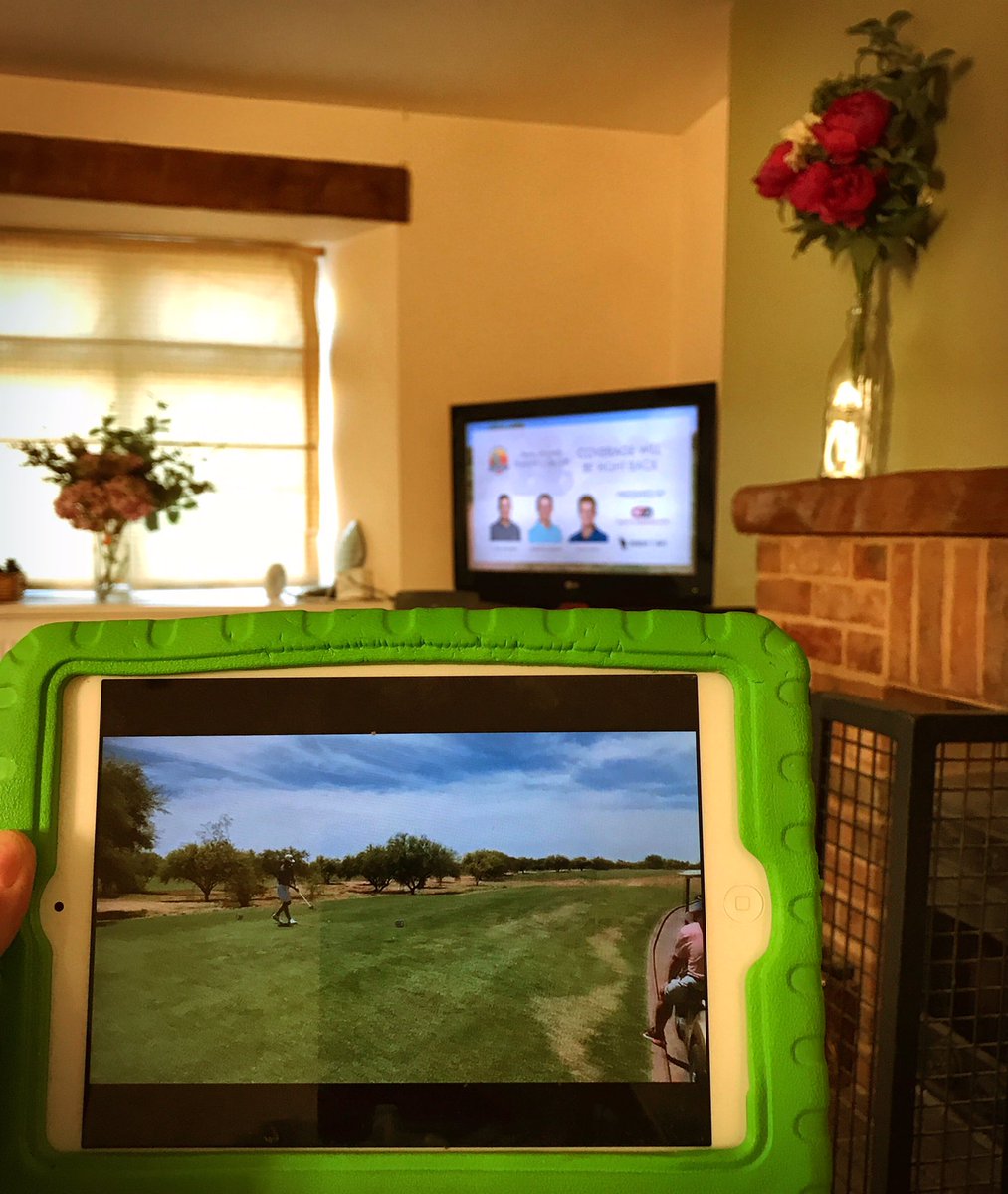 DKGolfBargains's tweet photo. Kids are finally in bed so I get to settle down and see how Joel Dahmen and Mark Anguiano are getting on thanks to @acaseofthegolf1 and @outlawgolftour! #doublescreening #likeapro #golf #dfs https://t.co/JrUFYfAh6G