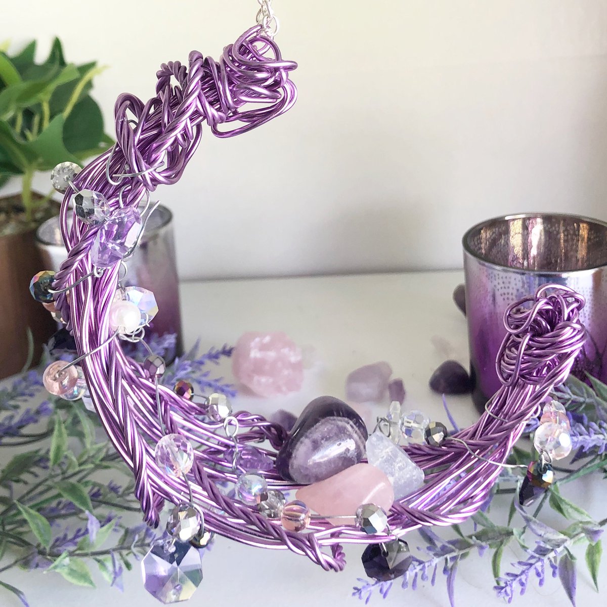 DesignsTiffany's tweet photo. https://t.co/KHl47yr0ic #moonmagic #crystals #crystaldisplay #altar #fairy #shopsmall #moonlover #suncatchers #boho #witchy #mysticaldecor #bohodecor https://t.co/5Qo90jlpRS