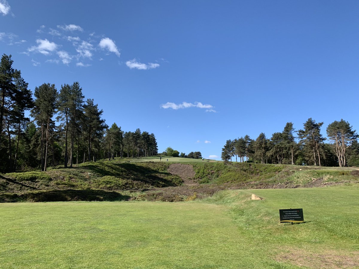 AntEgan's tweet photo. Played our wonderful Beau today for the first time in what seems like an eternity. Glad to be back. #bdgc. Huge thank you to our greenkeepers for the job they’ve done in difficult times. https://t.co/NCbHEkl65J