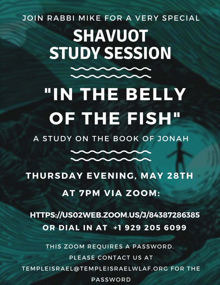TempIsraelwlaf's tweet photo. Special Shavuot study session May 28 https://t.co/3snB4MTCaS