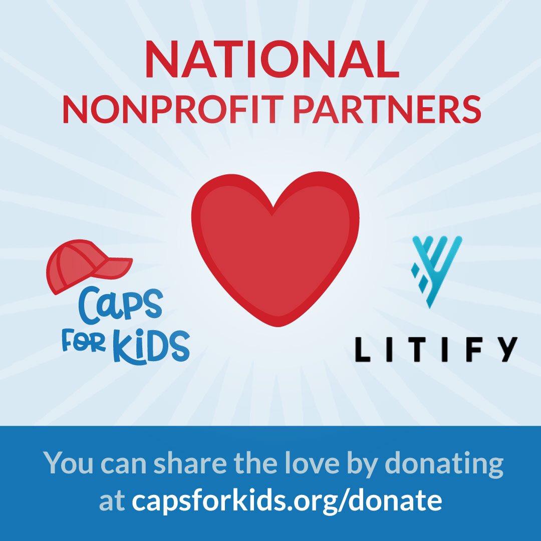 CapsForKids's tweet image. A heartfelt thank you to our @LitifyHQ family for their ongoing love and support. Their commitment means the world to us ❤️🧢🎗💪🏻