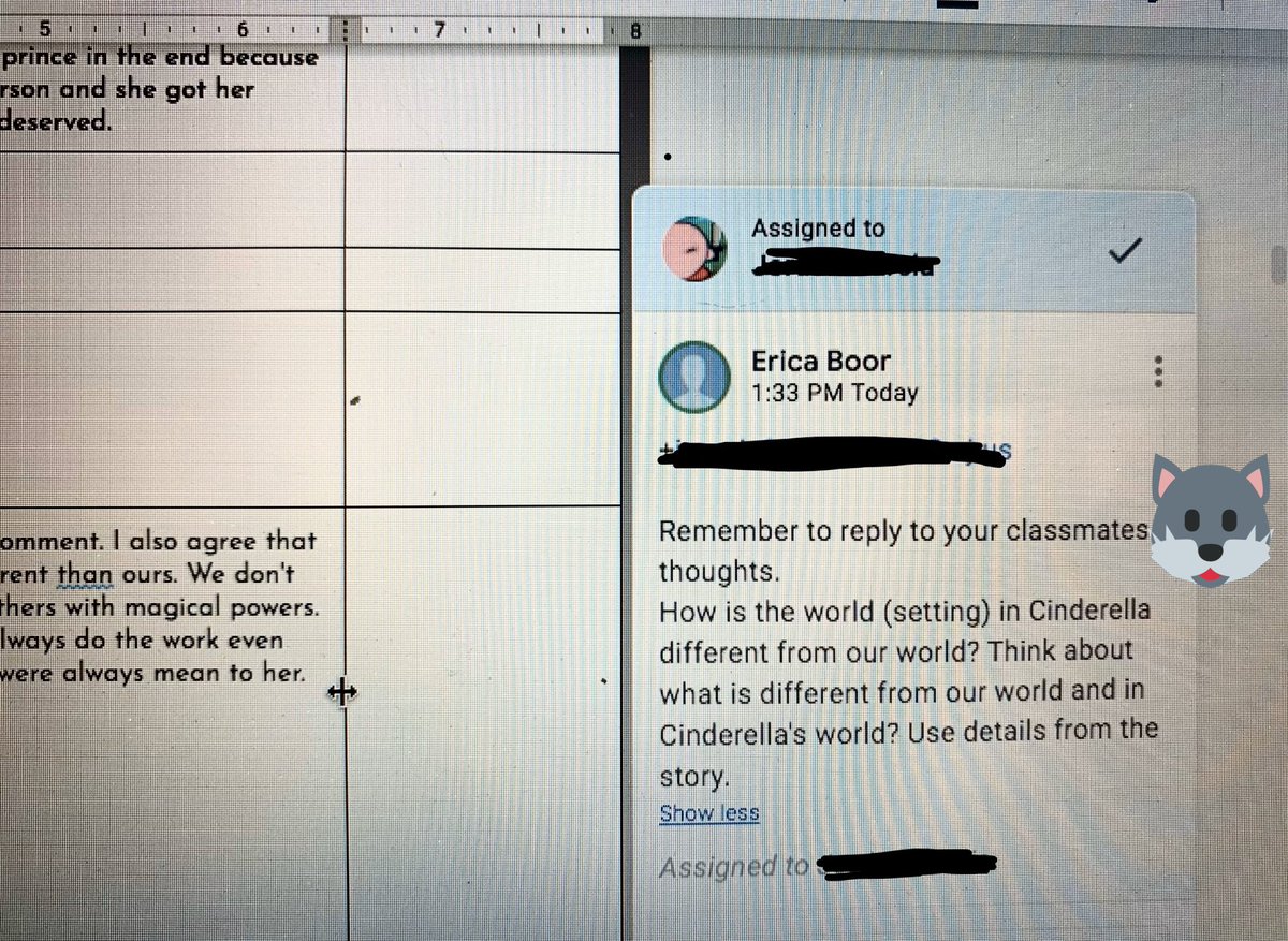 eboorNJ's tweet image. Mrs Strauss’s and Miss Boor’s students @HowellTwpMSS interact and collaborate by discussing/creating questions with their classmates in their Fantasy Story Clubs. @jlosinger #HTPSremotelearning #Howellreads #HowellHuskies 📚 ✏️
