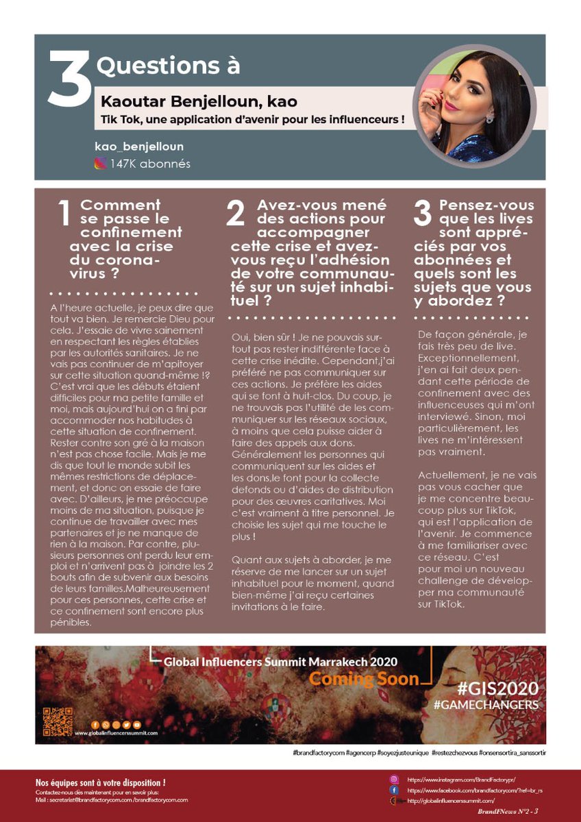 NawalHouti's tweet image. La voilà !
BrandFNews N2. Beaucoup d'infos dans le contexte du covid-19.Je vous souhaite une bonne lecture! 
# #brandfactory #agencerp #soyezjusteunique #covid_19 #restezchezvous #influenceurs #sensortir_sanssortir