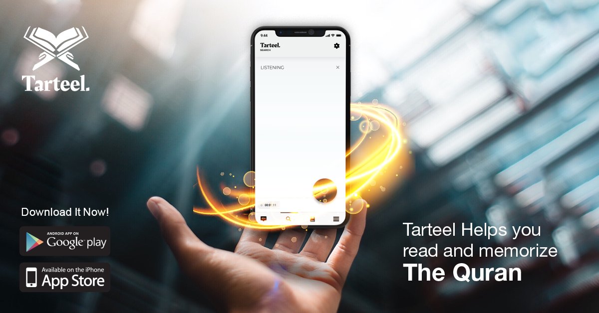 tarteelAI's tweet photo. The Tarteel app can help you read and memorize the Quran.📖 Download it today for free! https://t.co/57aCwZPOXE

#Islamic_App #Quran_App #Islam #Tarteel_app #Quran #Quranicverse #islam  #sunnah #Tarteel_App #Allah #believe #religion #spirituality #Shazam_Your_Quran #Ramadan https://t.co/ZDlty9AkHf