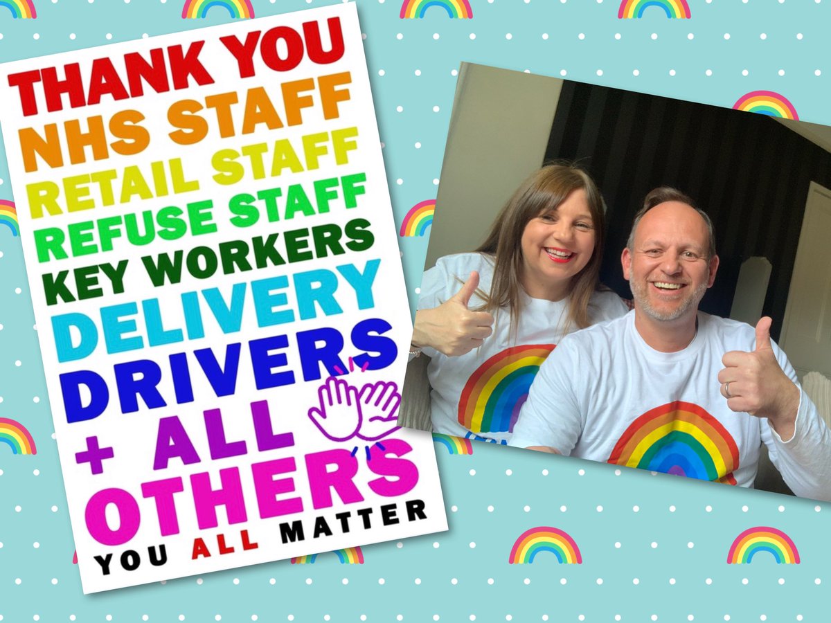 Thursdays don’t half come round quick ... time to reflect and appreciate how lucky we all are to have such amazing people who are prepared to look after us, care for us and keep up safe 🌈🌈🌈 #amazingkeyworkers #amazingnhs #makeitblue #thankyou