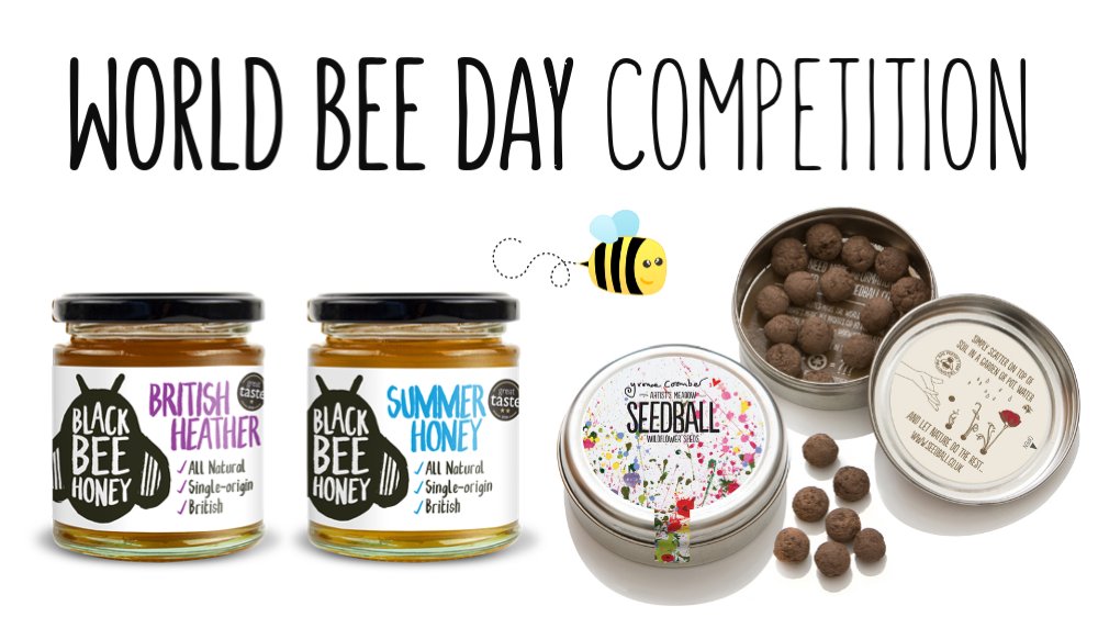 It's the #WorldBeeDay competition!

For a chance to win Black Bee Honey and bee friendly Seedballs  
   
🐝 Follow @Apimondia
🐝 Retweet this tweet
🐝 Tag a friend in the comments
   
* UK address only
* Closes midnight 19 May
* One entry per person