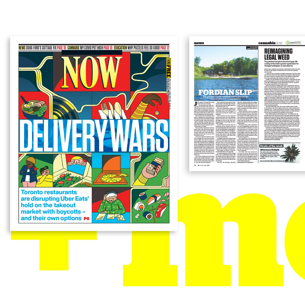 nowtoronto's tweet photo. THIS WEEK'S COVER: Backlash is brewing against delivery apps – so Toronto restaurant owners are coming up with their own alternatives. STORY: https://t.co/44Zp6VcTBO https://t.co/reyb0koUPP
