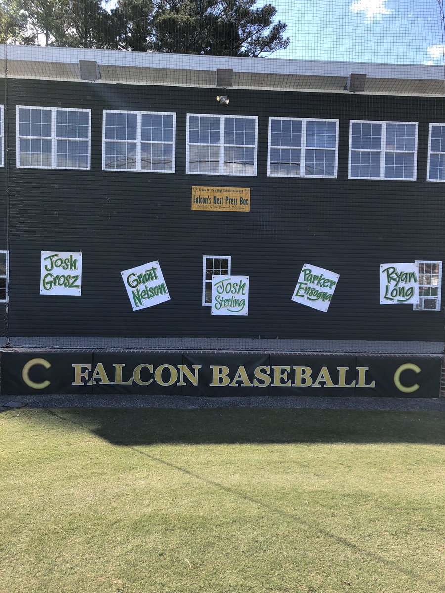 Cox__Baseball's tweet photo. Throughout the day today, we will be recognizing our SENIOR players! Cox Falcon Baseball is excited to recognize Parker Ensogna and his contributions to the team. We are proud of Parker and excited for his bright future ahead ⭐️🔥#TraditionNeverGraduates https://t.co/tcvAD7ApuP