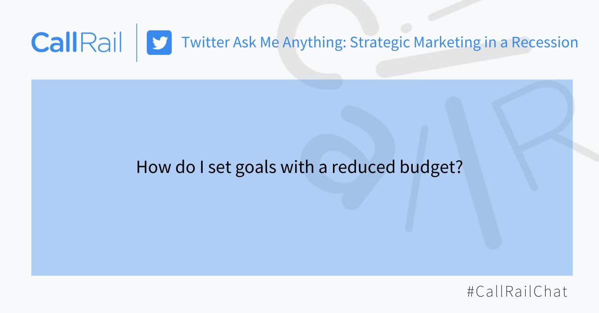 CallRail's tweet photo. Q7 - #CallRailChat https://t.co/gXQHs0fMwm