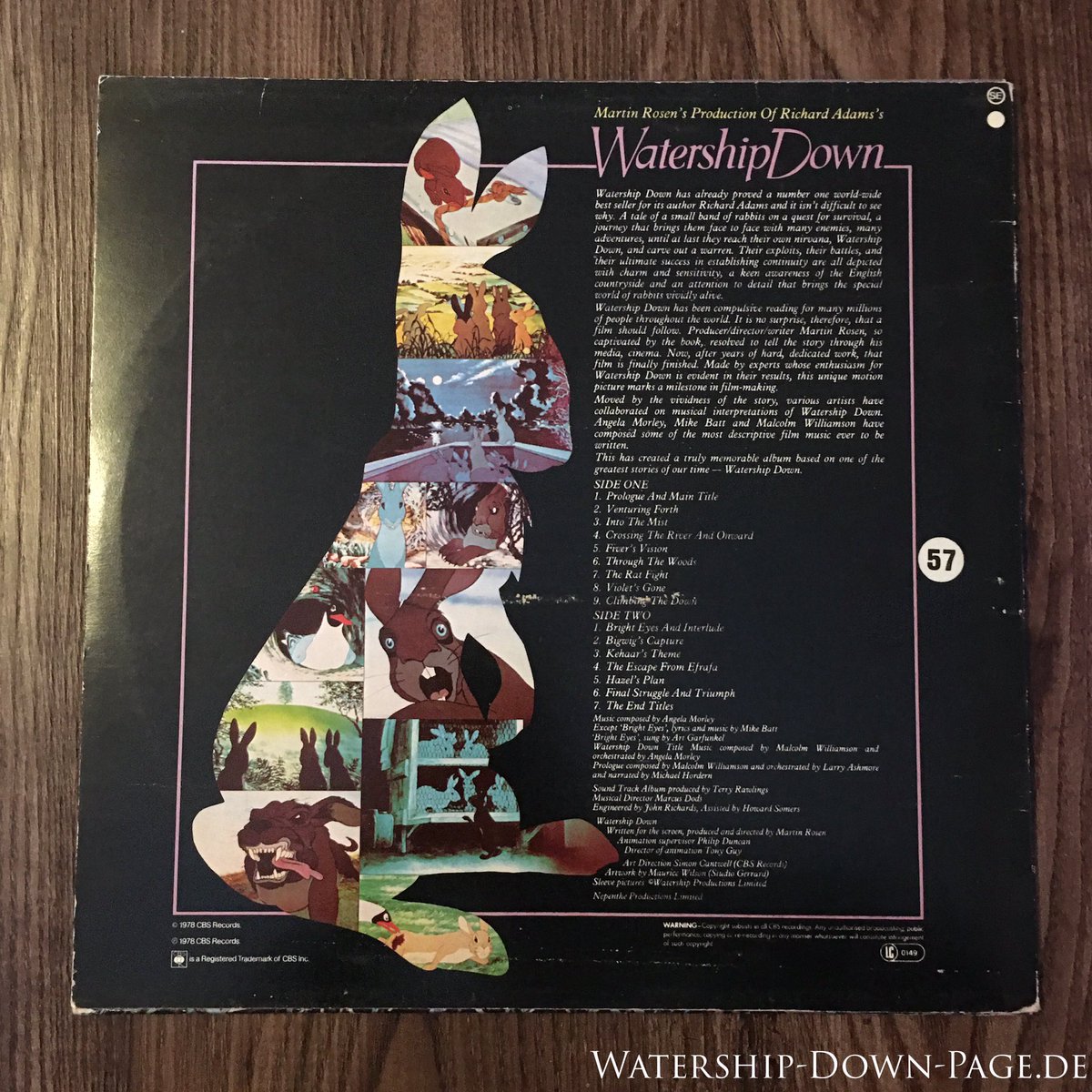 Thlayli_WDP's tweet photo. The โWatership Downโ Soundtrack from 1978 on Vinyl ๐
I love this Soundtrack very much โค๏ธ
๐
#WatershipDown #WatershipDownCollection #AngelaMorley #MikeBatt #MalcolmWilliamson #ArtGarfunkel #BrightEyes #WatershipDownPage https://t.co/8isRzeNheM