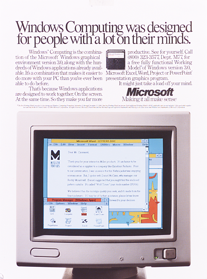Microsoft's tweet photo. 30 years ago 😱
 
Windows 3.0 launches May, 1990. #ThrowbackThursday https://t.co/noRuaOxRzD