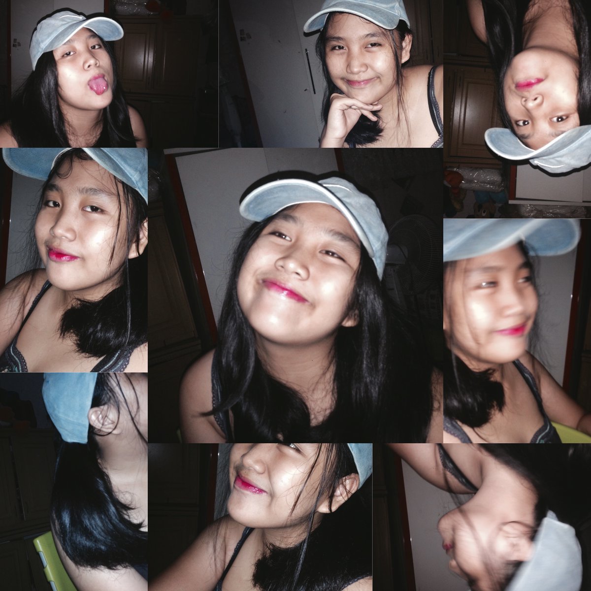 _palingsabar_'s tweet photo. Seumur idup baru kali ini foto pake topi, wkwkw aneh ga sih? #firsthat https://t.co/yVhpwJpAwe