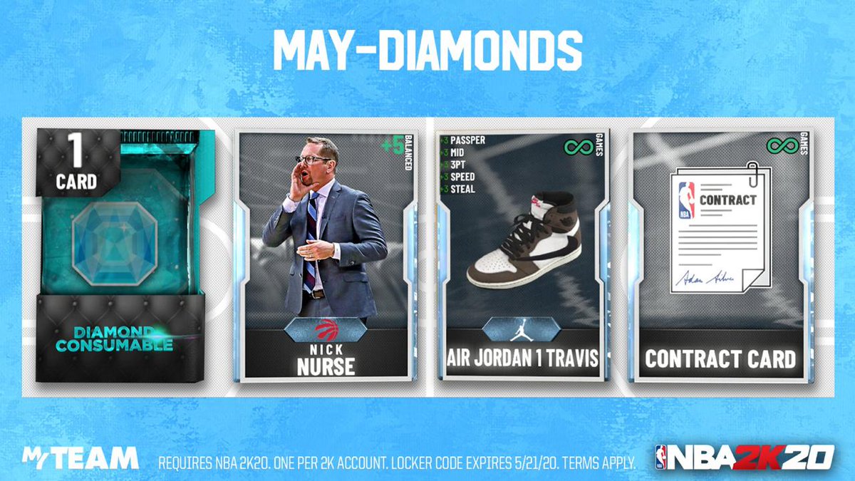 GOAT2KPrime's tweet photo. 💎 #LockerCode. Use this #code for a #guaranteed #Diamond card to help your lineup. Available for one week

For More #updates &amp; #LockerCodes #NBA2K20 
👉Follow Us
👉Like &amp; Retweet
👉Click The Link 👉 https://t.co/p4ZuTd1QMs https://t.co/tMliYZlL6U